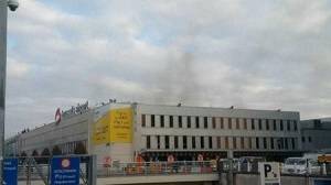 Brussels airport and metro station hit by explosions