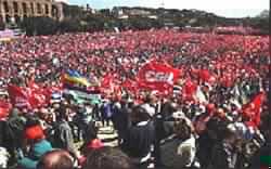 Massive Protest in Rome