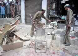 Three killed, 7 Indian Soldiers Wounded & 20 Others Hurt Kashmir blast