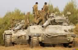 Israeli Tanks Poised Near Gaza Strip