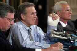 Rumsfeld Orders War Plan Update, Warns Iraq