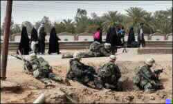 US Invasion Troops Kill Seven Civilians, Clash With Iraq