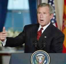 Bush Urges U.N. to Lift Iraq Sanctions