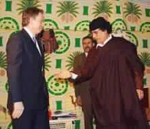 Blair, Kadhafi Summit Ends with Call to Fight against Al-Qaeda