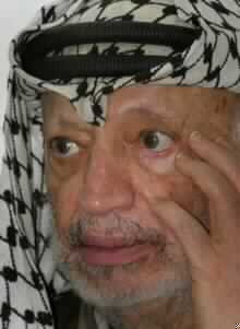 Arafat Extends his Hand to Sharon