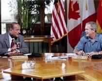 Chirac Blocks Bush on NATO Role in Iraq